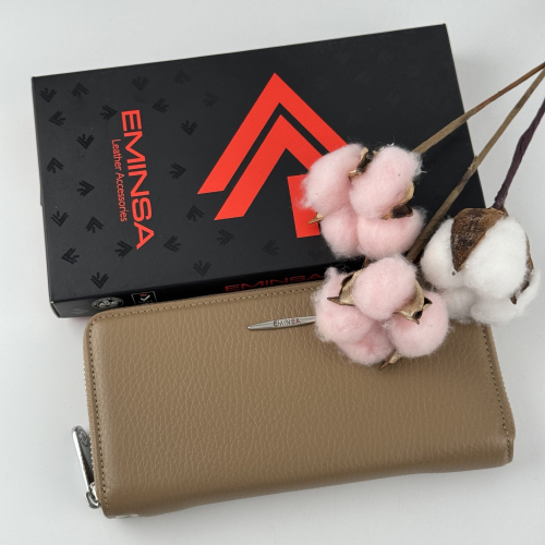 Гаманець жіночий шкіряний Eminsa 2159 18-21 бежевий