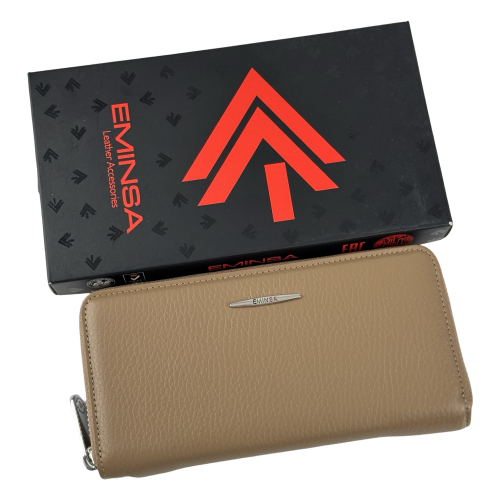 Гаманець жіночий шкіряний Eminsa 2159 18-21 бежевий