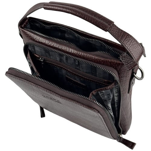 Сумка мужская кожаная Karya 0908-07 коричневая