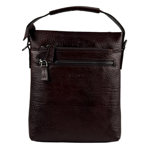 Сумка мужская кожаная Karya 0908-07 коричневая