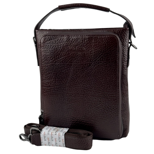 Сумка мужская кожаная Karya 0908-07 коричневая