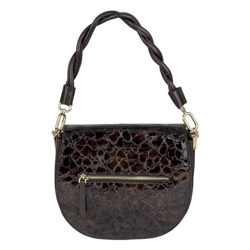 Сумка женская кожаная Karya 2448-654 темно-коричневая