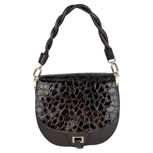 Сумка женская кожаная Karya 2448-654 темно-коричневая