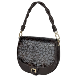 Сумка жіноча шкіряна Karya 2448-654 темно-коричнева