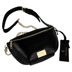 Сумка крос-боді жіноча шкіряна Enzo Nori EN1023-901 чорна