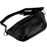 Сумка крос боді чоловіча шкіряна Vittorio Safino VS 055 чорна Кентуккі