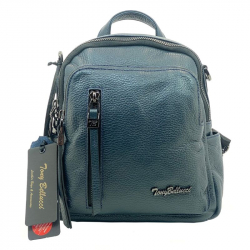 Рюкзак жіночий шкіряний Tony Bellucci 0420-1170 темно-синій