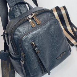 Рюкзак жіночий шкіряний Tony Bellucci 0420-1170 темно-синій
