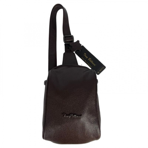 Сумка через плече жіноча шкіряна Tony Bellucci 0348 коричнева