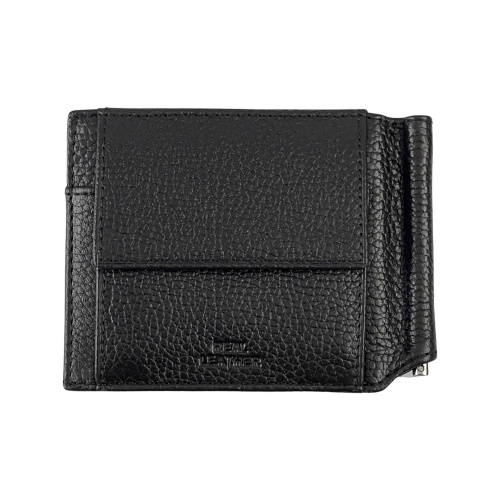 Гаманець-затискач для грошей чоловічий шкіряний Eminsa 1044 18-1 чорний