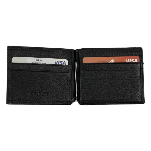 Гаманець-затискач для грошей чоловічий шкіряний Eminsa 1044 18-1 чорний