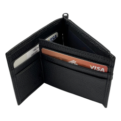Гаманець-затискач для грошей чоловічий шкіряний Eminsa 1044 18-1 чорний