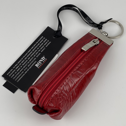 Ключница кожаная Bond Non 113-D1-D1 красная