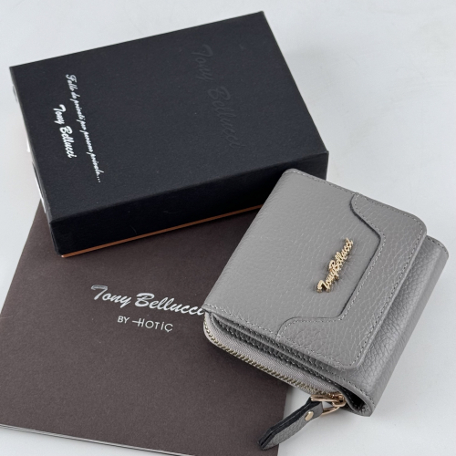 Кошелек женский кожаный Tony Bellucci 864-1031 светло-серый