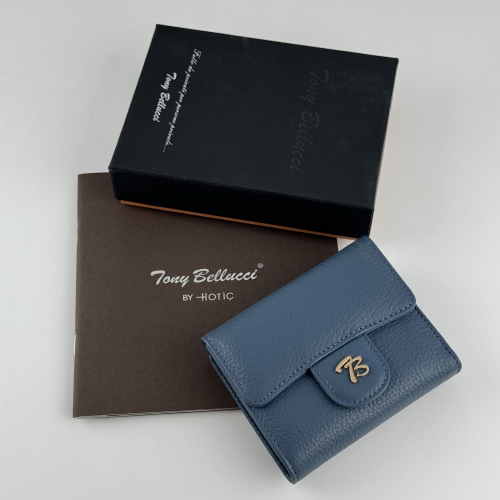 Кошелек женский кожаный Tony Bellucci T851-215 голубой