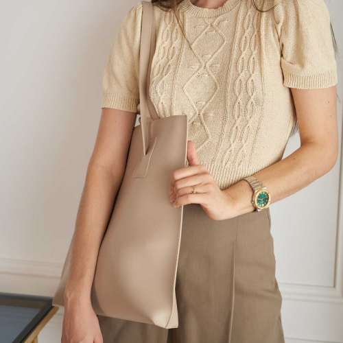 Сумка-шопер жіноча WeLassie 11909 Маель бежева