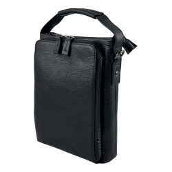 Сумка чоловіча шкіряна Karya 0908-45 чорна