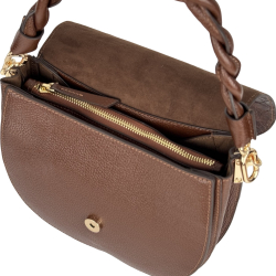 Сумка жіноча шкіряна Karya 2448-655 коричнева