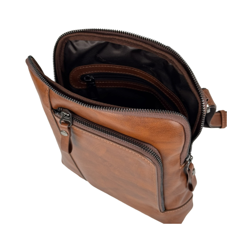 Сумка мужская кожаная Vito Torelli 7007 2103 рыжая