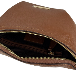 Сумка крос-боді жіноча шкіряна Enzo Nori EN1023-103 коричнева