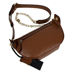 Сумка крос-боді жіноча шкіряна Enzo Nori EN1023-103 коричнева