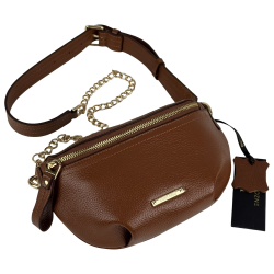 Сумка крос-боді жіноча шкіряна Enzo Nori EN1023-103 коричнева