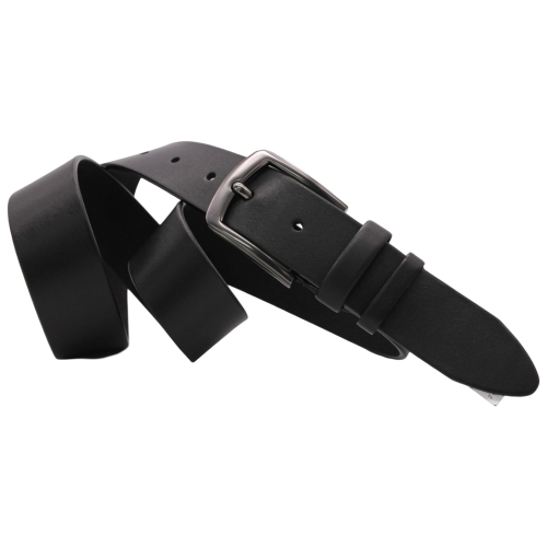 Ремень мужской кожаный Кремень 01.40.00.160 черный 110 см