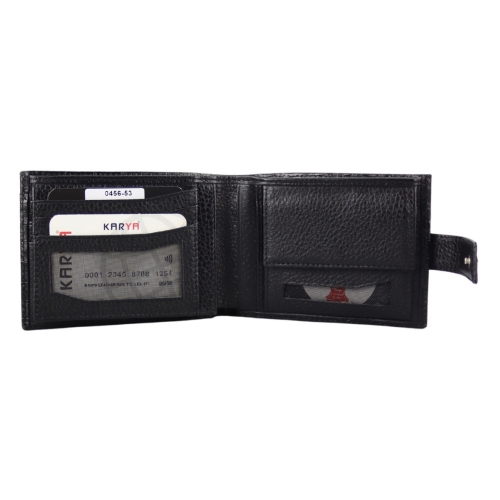 Гаманець чоловічий шкіряний Karya 0456-53 чорний