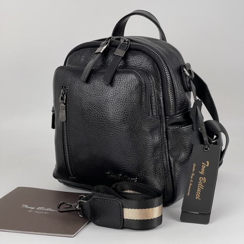 Рюкзак жіночий шкіряний Tony Bellucci 0420-281 чорний