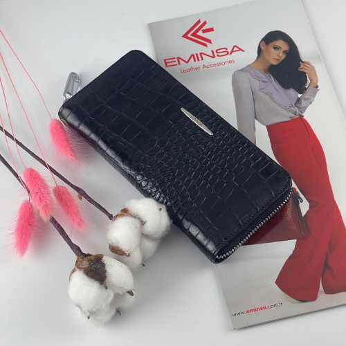 Кошелек женский кожаный Eminsa 2159 4-1 черный