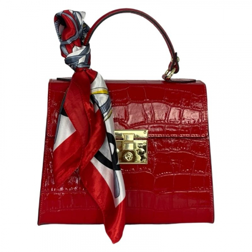 Сумка женская кожаная Genuine Leather 85123CC красная