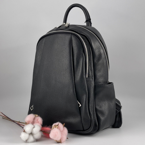 Рюкзак жіночий шкіряний Genuine Leather 543311 чорний