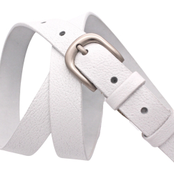 Ремінь жіночий шкіряний Кремінь 05.25.63.09 білий 130 см