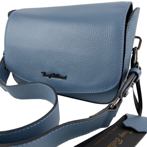 Сумка женская кожаная Tony Bellucci 0746-215 голубая