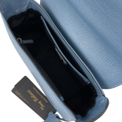 Сумка жіноча шкіряна Tony Bellucci 0746-215 блакитна