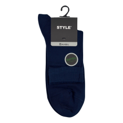 Шкарпетки чоловічі Style Bambu 4113 середні темно-сині Size 41-45