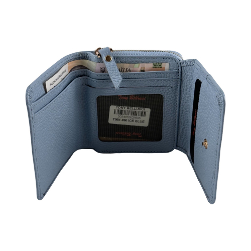 Гаманець жіночий шкіряний Tony Bellucci 864-450 блакитний