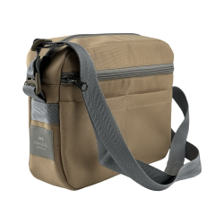 Сумка крос-боді жіноча з вологовідштовхувальної тканини High Level карамельна