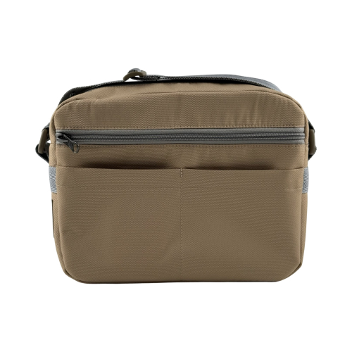 Сумка крос-боді жіноча з вологовідштовхувальної тканини High Level карамельна