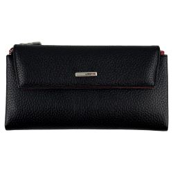 Гаманець жіночий шкіряний Karya 1173-45-46 чорний (всередині червоний)