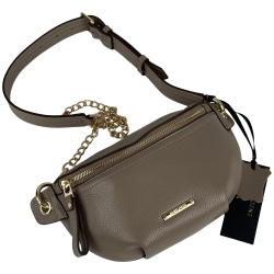 Сумка крос-боді жіноча шкіряна Enzo Nori EN1023-108 бежева