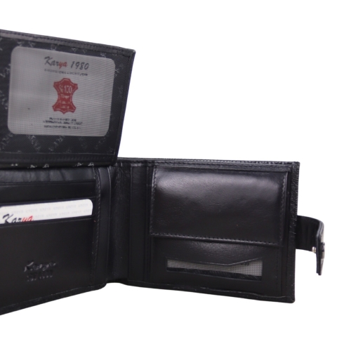 Гаманець чоловічий шкіряний Karya 0456-076 чорний