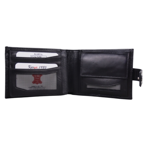 Гаманець чоловічий шкіряний Karya 0456-076 чорний