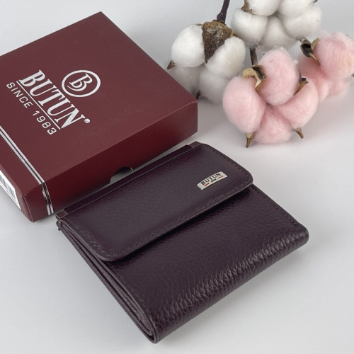 Гаманець жіночий шкіряний Butun 590-004 002 бордовий
