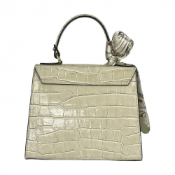 Сумка женская кожаная Genuine Leather 85123CC бежевая