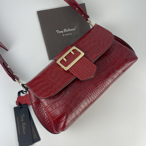 Сумка жіноча шкіряна Tony Bellucci 0531-958 червона