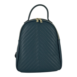 Рюкзак жіночий шкіряний Genuine Leather 955261 смарагдовий