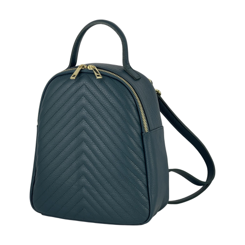 Рюкзак жіночий шкіряний Genuine Leather 955261 смарагдовий