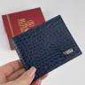Кошелек-зажим для денег мужской кожаный Butun 243-002 034 синий