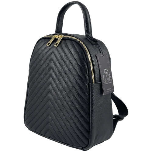 Рюкзак женский кожаный Genuine Leather 955261 черный